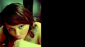 Cumshot on big boobs with nipple piercings