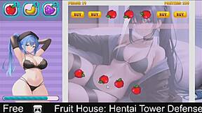Animated tower defense game with adult content