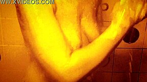 Wet and wild shower solo with Mrs. Gingerbread