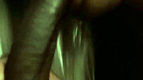 Blonde amateur gives a BJ to a big black cock