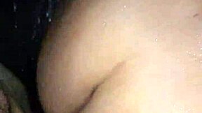 Milky white skin, mature milf in the shower