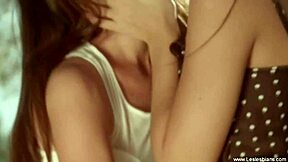 Intimate lesbian encounter with sensual massage and toy play