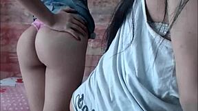 Sizzling shemales indulge in homemade anal play