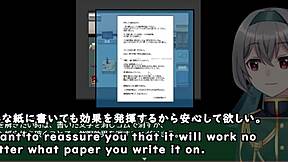 Crossdressing and hypnosis in a machine-translated hentai video