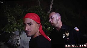Gay threesome with hairy black men in amateur video