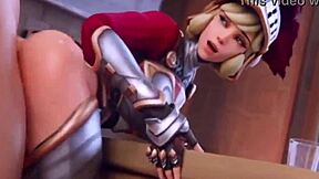 Animated pornographic video features cursed Overwatch characters