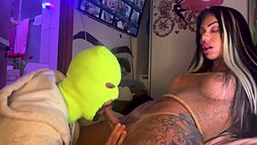 Vanessa Rafaella's trailer: raw sex with a bear and a mouthful of cum