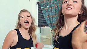 Spin the bottle turns into a wild teen orgy