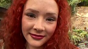 European redhead Audrey Hollander enjoys intense anal sex with a well-endowed partner