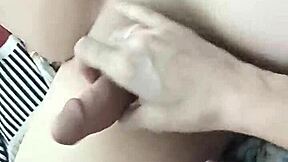 Danielle Roy enjoys foreplay with Cody Roy, giving him a handjob and blowjob while inserting a butt plug