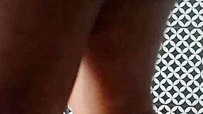 A voluptuous wife reveals her curves while cleaning the bathroom