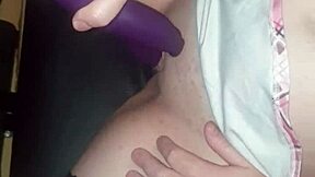 Solo playtime with a vibrating toy