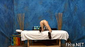 Erotic massage leads to passionate encounter