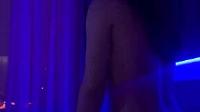 A stunning young redhead indulges in sensual self-pleasure