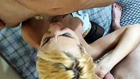 Russian domina spits and deepthroats on Halloween