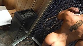 Intense shower sex leads to creampie surprise