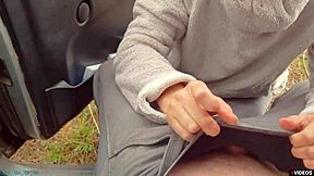 POV video of a public humiliation with a cumshot
