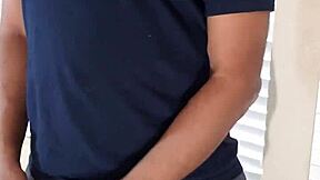 Muscular Indian man Alan Prasad shows off his big cock