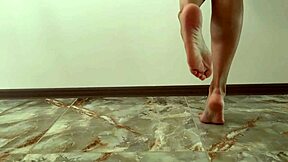 Sensual solo session featuring the alluring feet and legs of a young amateur