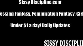 You'll become the most adorable sissy ever in this BDSM video