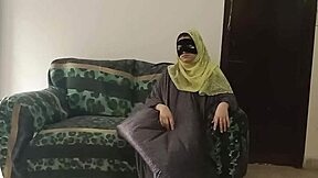 Hot neighbor enjoys sofa sex with horny guy