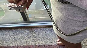 Brazilian MILF and her husband's kinky adventure with a new guy