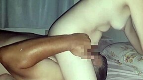 Wife enjoys having her husband eat her out