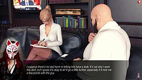 Public playtime: News reporter in stockings gets naughty