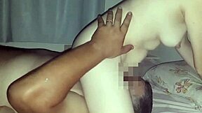 Wife enjoys having her husband eat her out