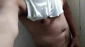 Daddy pleasures himself with his fingers