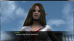A mature woman's unexpected sexual encounter in a video game