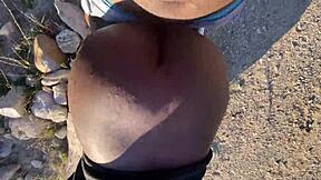 First-time hiking turns into a wild adventure with monster cock and cum on ass