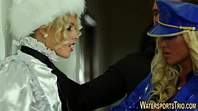 Blowjob and piss play in this fetish video