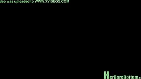 Brook's seductive feet and tight asshole in action