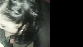 latina couple explores swinger club with glory hole fun