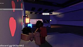 Demon has intense sex with his attractive fan on Roblox