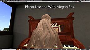Megan Fox's sensual piano playing leads to steamy gay encounter