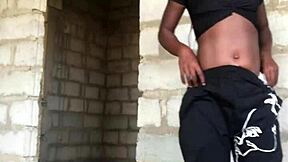 Wild performer undresses for her audience in real-time