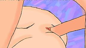 Intense penetration from behind in animated hentai
