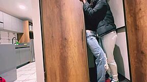 Forbidden encounter: Secret lesbian sex in her mom's room