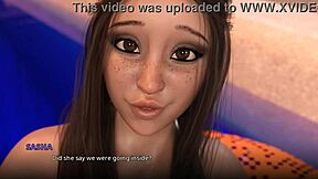 Amateur teen with big butt and tits engages in anal play