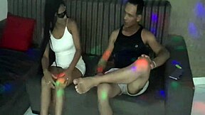 Handjob and blowjob action with amateur European escort