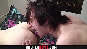 Rocker Boyz - Cute Twink Screwed Hard by Big Cock Mate Wow!