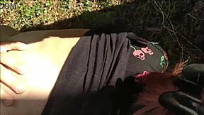 A thrilling 3some with a surprise monster cock in the woods