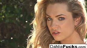 Dahlia Sky's intimate self-pleasure with sex toys