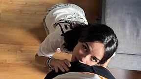Roommate's betrayal: Oral sex and cum on face