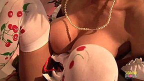 Blonde bombshell moans in pleasure as she gets pounded hard