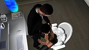 A steamy encounter at a holiday office bash