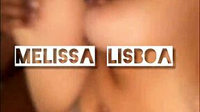 Melissa Lisboa's risqué exhibition and receiving semen on her buttocks