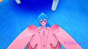 Parody hentai featuring Aqua and Koikatsu in a steamy 3D encounter